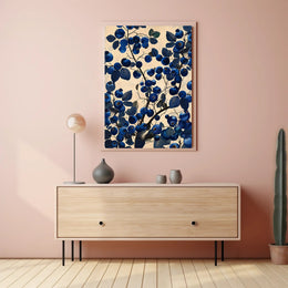 Blueberry Botanical Illustration Wall Art