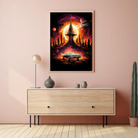Retro Futurism Dreamscape Retro Poster