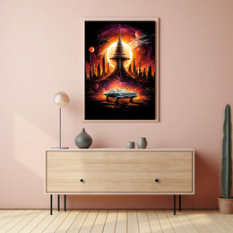 Retro Futurism Dreamscape Retro Poster