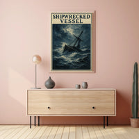 Shipwrecked Vessel Poster