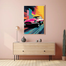 Vibrant Classic Car Poster PosterGoat