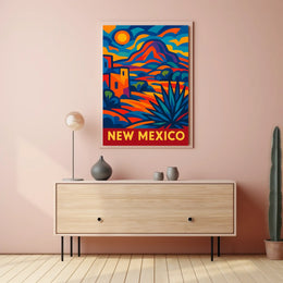 New Mexico Vibrant Landscapes Wanderlust Poster