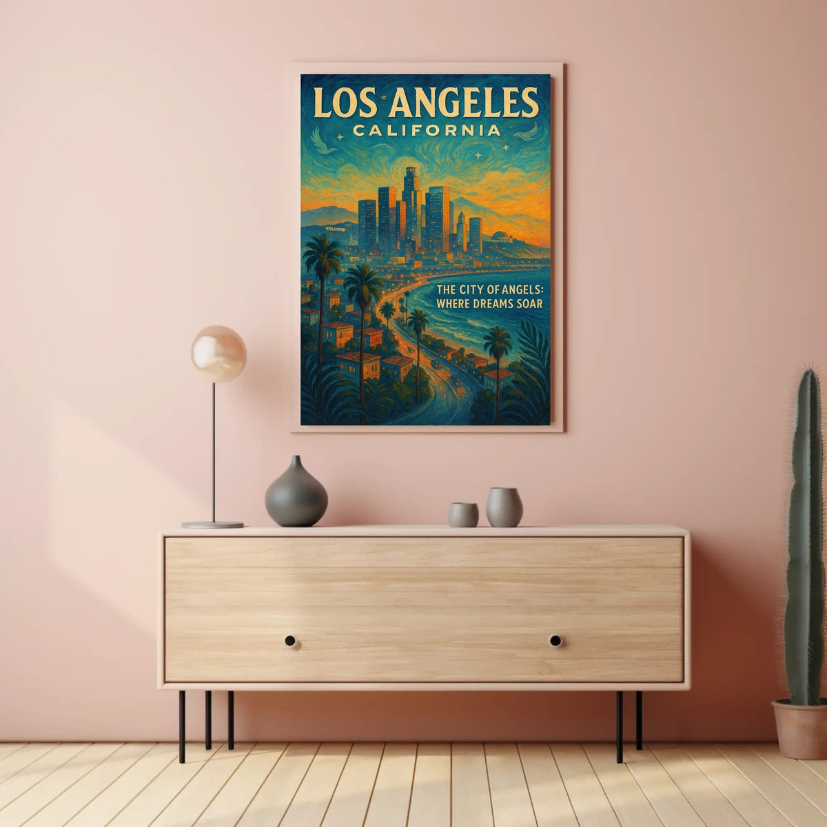 Los Angeles The City Of Angels Poster