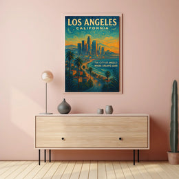 Los Angeles The City Of Angels Poster