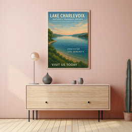 Lake Charlevoix NatureS Tranquil Poster