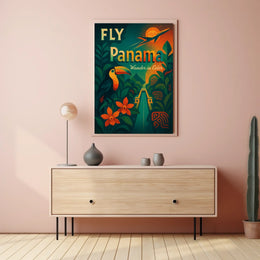 Fly Panama Wander in Color Poster