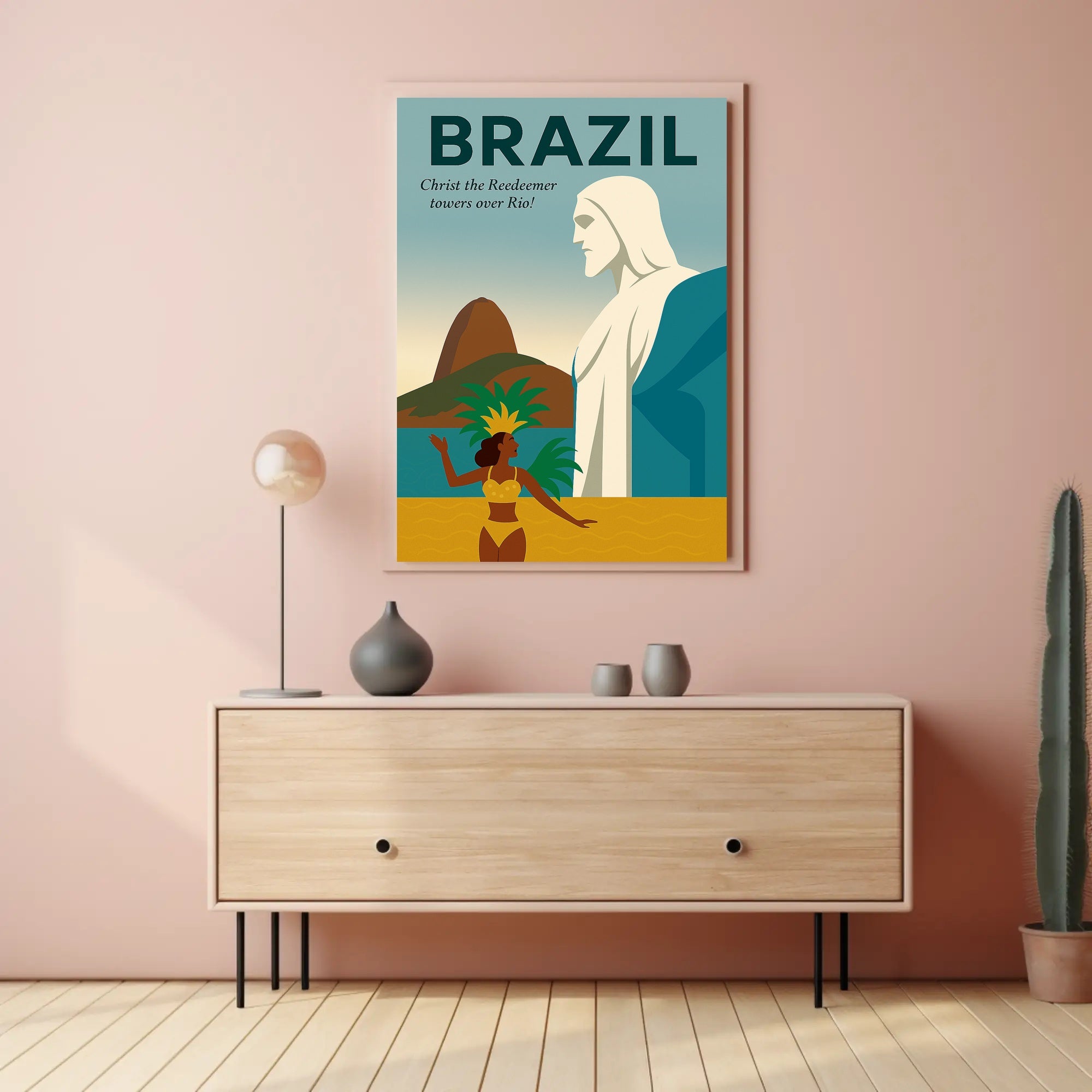 Christ the Redeemer Over Rio Poster PosterGoat