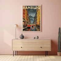Hamburg A Rainy Day in Germany Poster