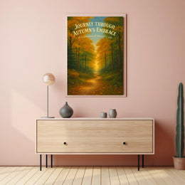 Journey Through Autumns Embrace Poster