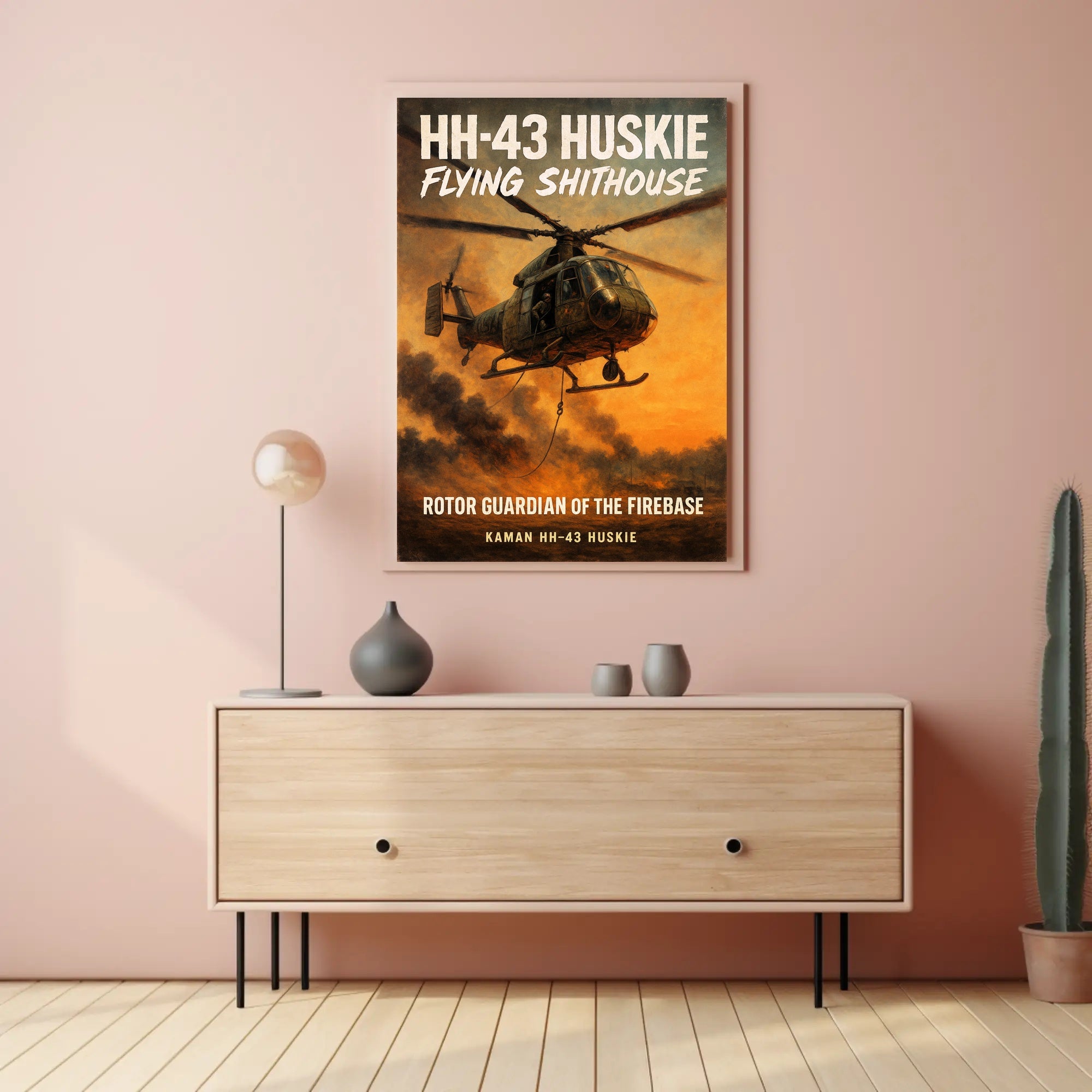 HH-43 Huskie Rotor Guardian of the Firebase Poster PosterGoat