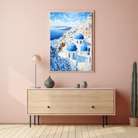 Santorini Aegean Sea Travel Art Print