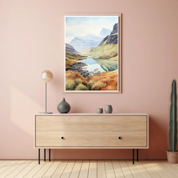 Tranquil Mountain Landscape Poster PosterGoat