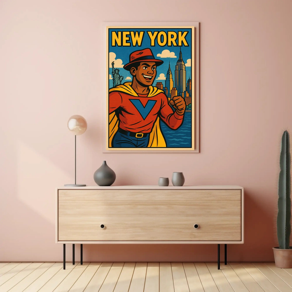 Superhero In New York Poster