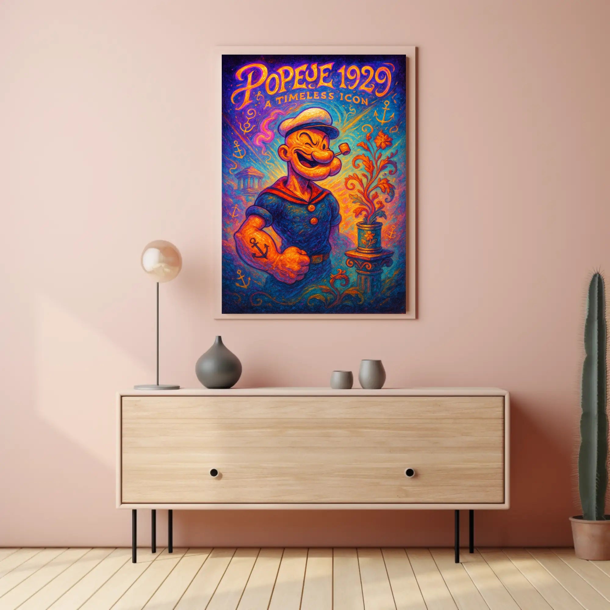 Popeye Vintage Poster Art Print 1929 Timeless Icon