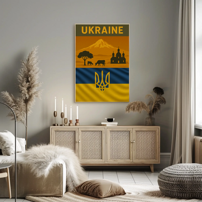 Explore Ukraine's Timeless Beauty with Vintage Travel Poster