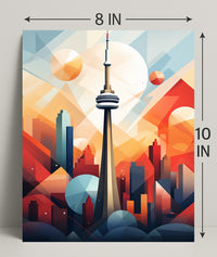 Geometric Cityscape Poster
