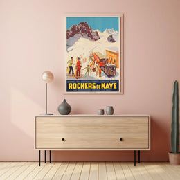 Rochers De Naye Swiss Mountain Poster