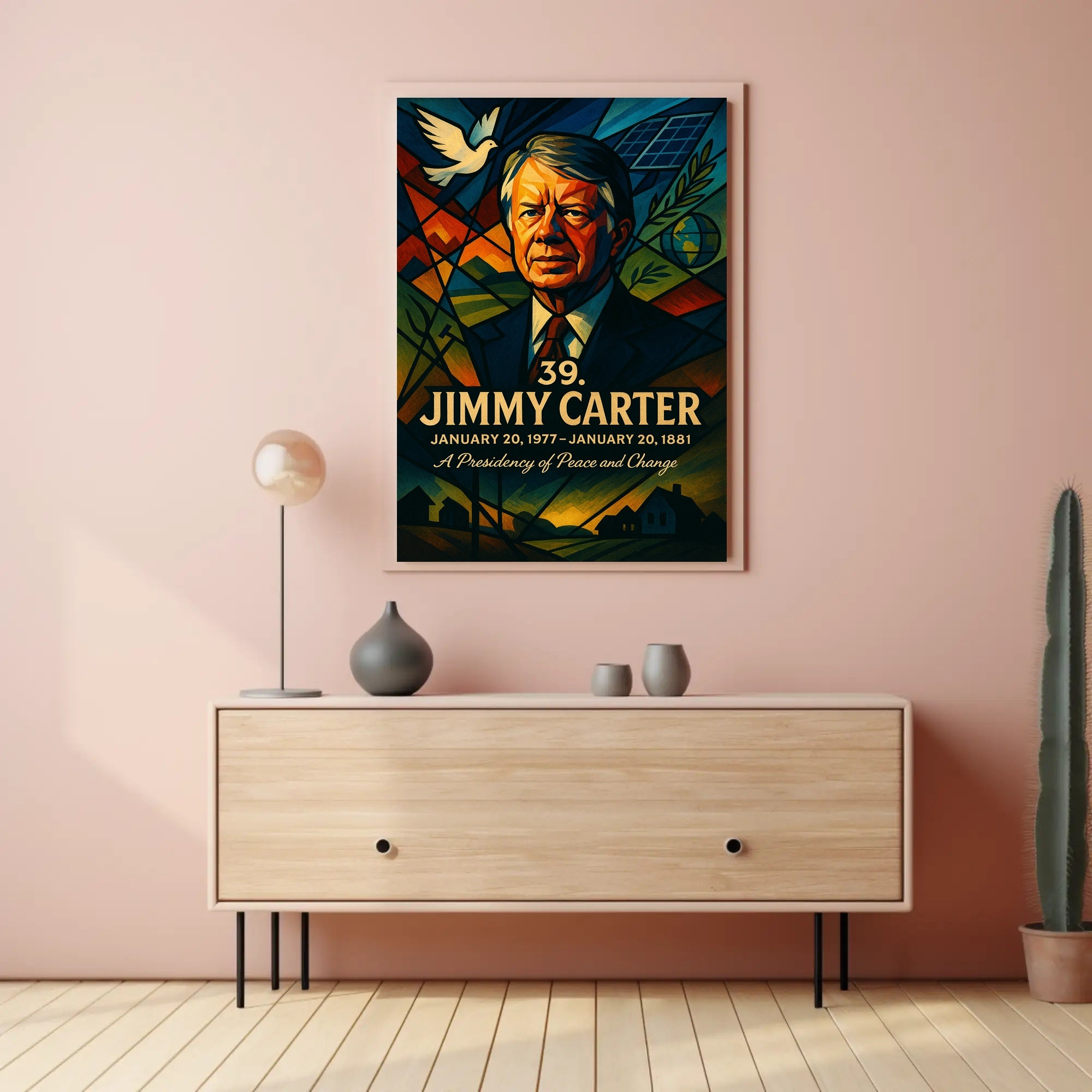 Jimmy Carter United States Leader Fine Art Print PosterGoat