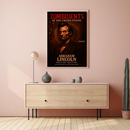 Abraham Lincoln 16th President of the United States Zombidents Poster Series