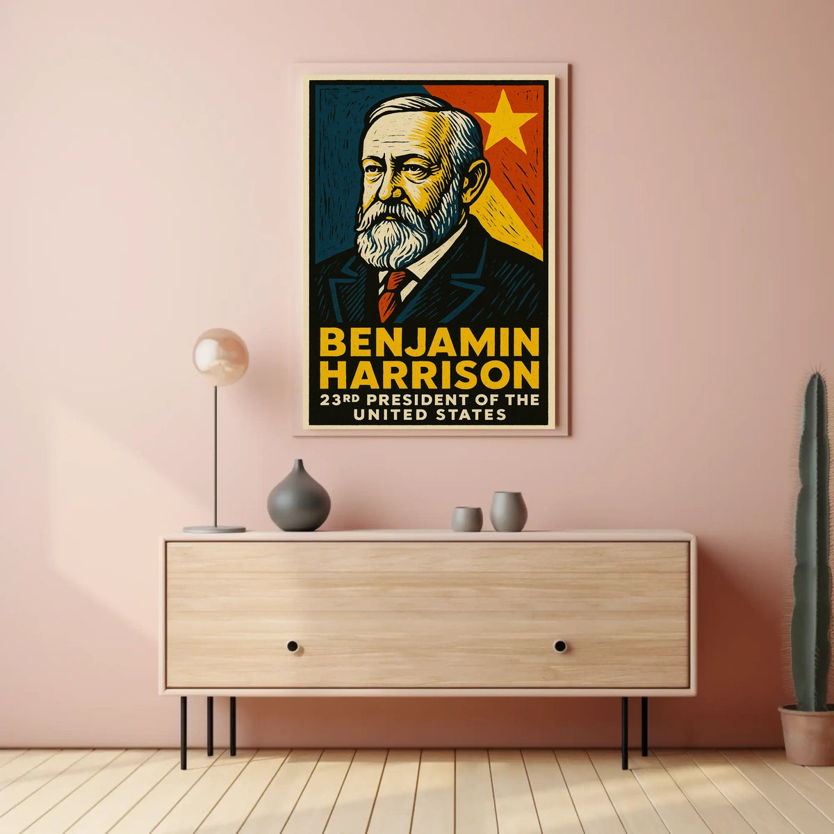 Benjamin Harrison 23rd President Poster