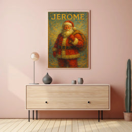 Vintage Santa Claus Christmas Classic Cultural Heritage Poster