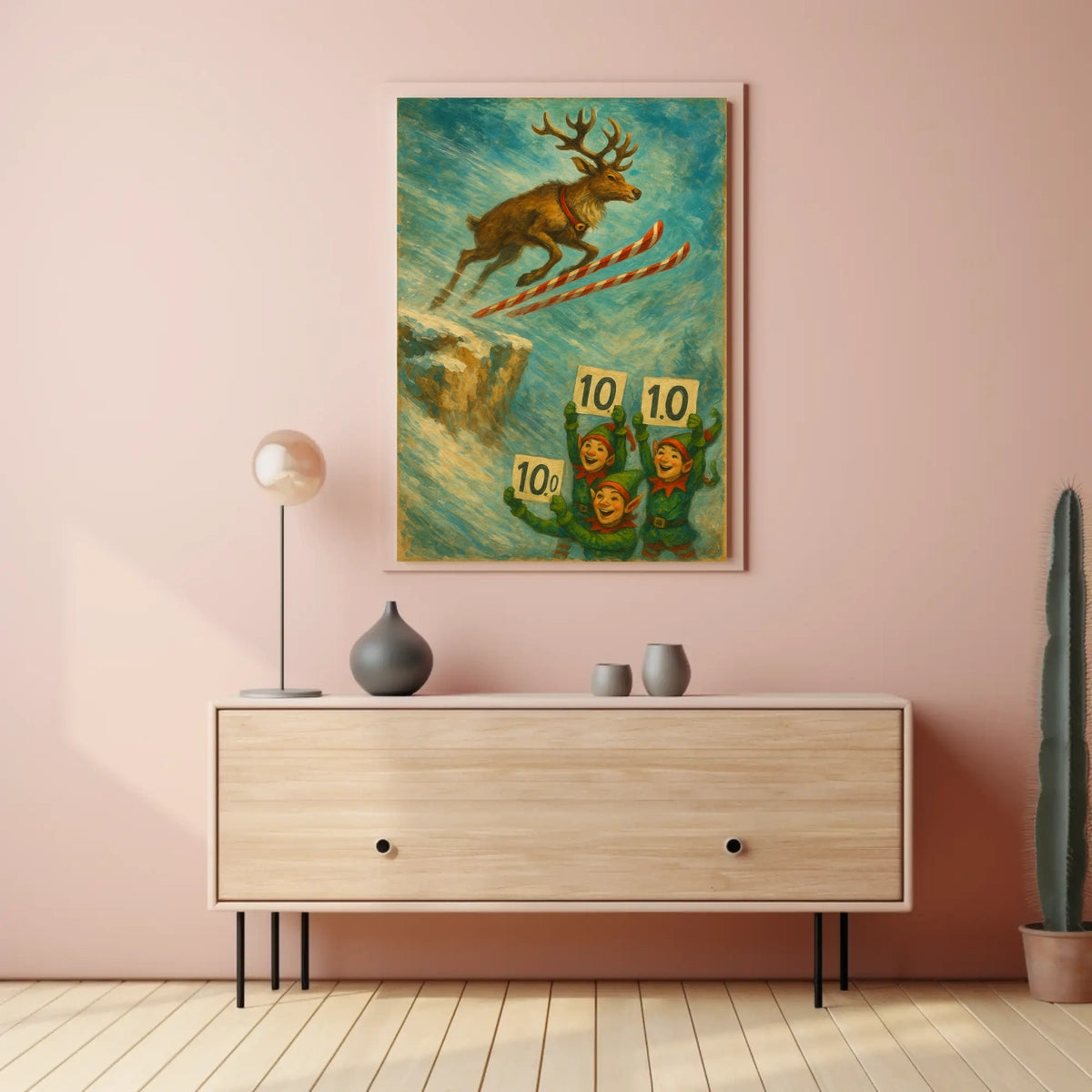 Reindeer Ski Jump Extravaganza Poster