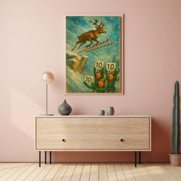 Reindeer Ski Jump Extravaganza Poster