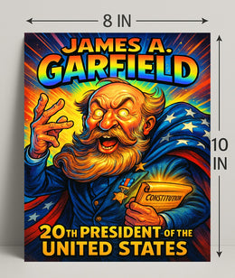James A. Garfield 20th President Poster PosterGoat