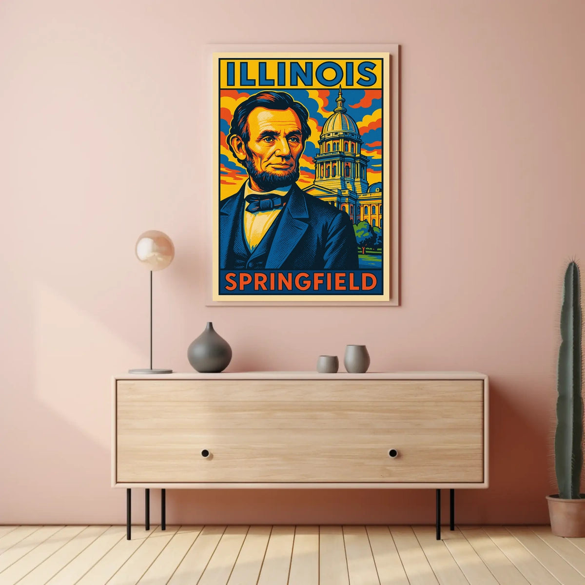 Abraham Lincoln In Springfield Poster
