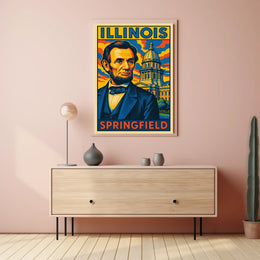 Abraham Lincoln In Springfield Poster