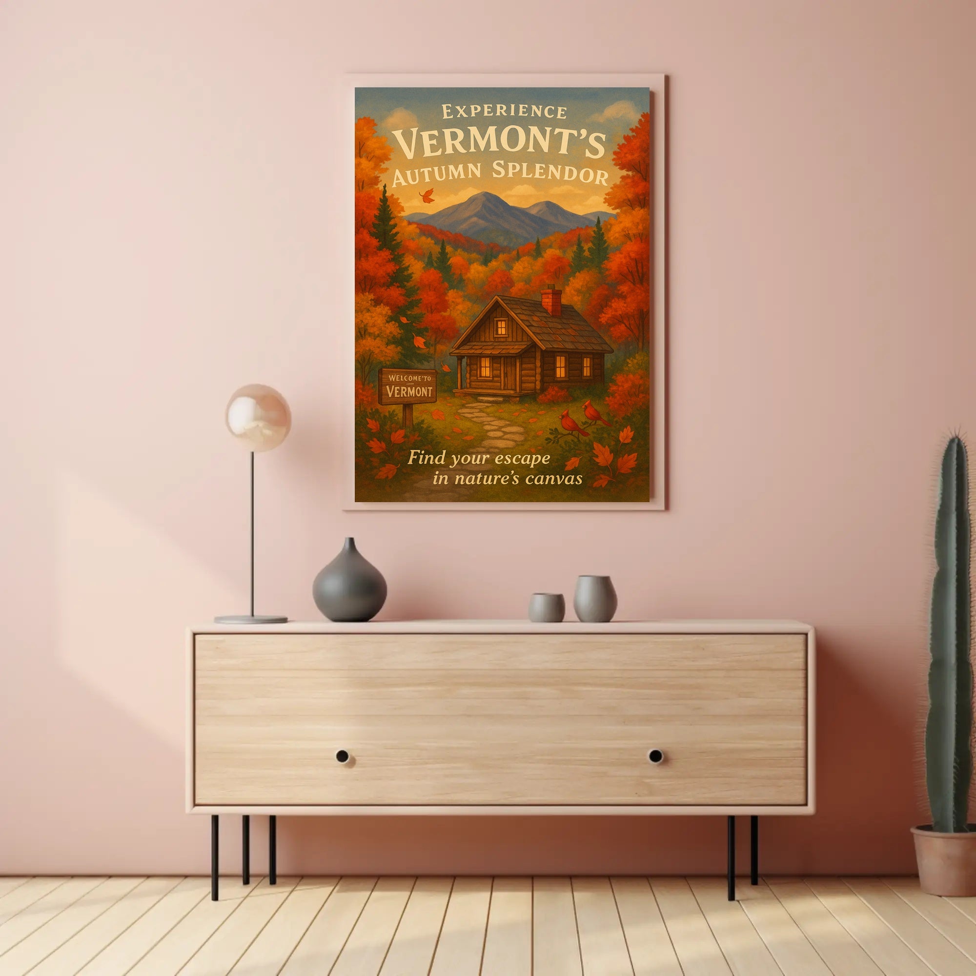 Vermont Autumn Splendor Wall Art Print