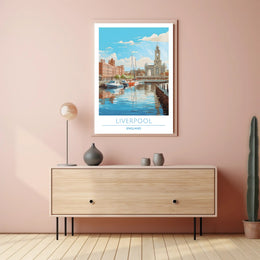Scenic View of Liverpool Poster