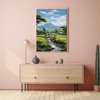 Tranquil Countryside Landscape Poster