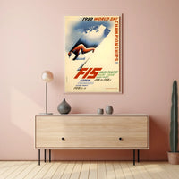 1950 World Ski Championships Poster