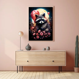 Moonlit Mischief Poster Moonlight Wall Art For Living Rooms