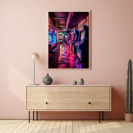 Retro Arcade Wonderland Poster