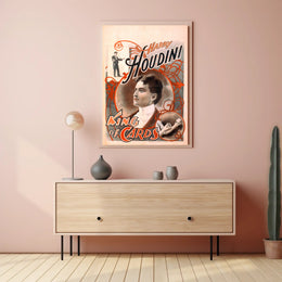 Harry Houdini Magic Performer Vintage Historical Poster