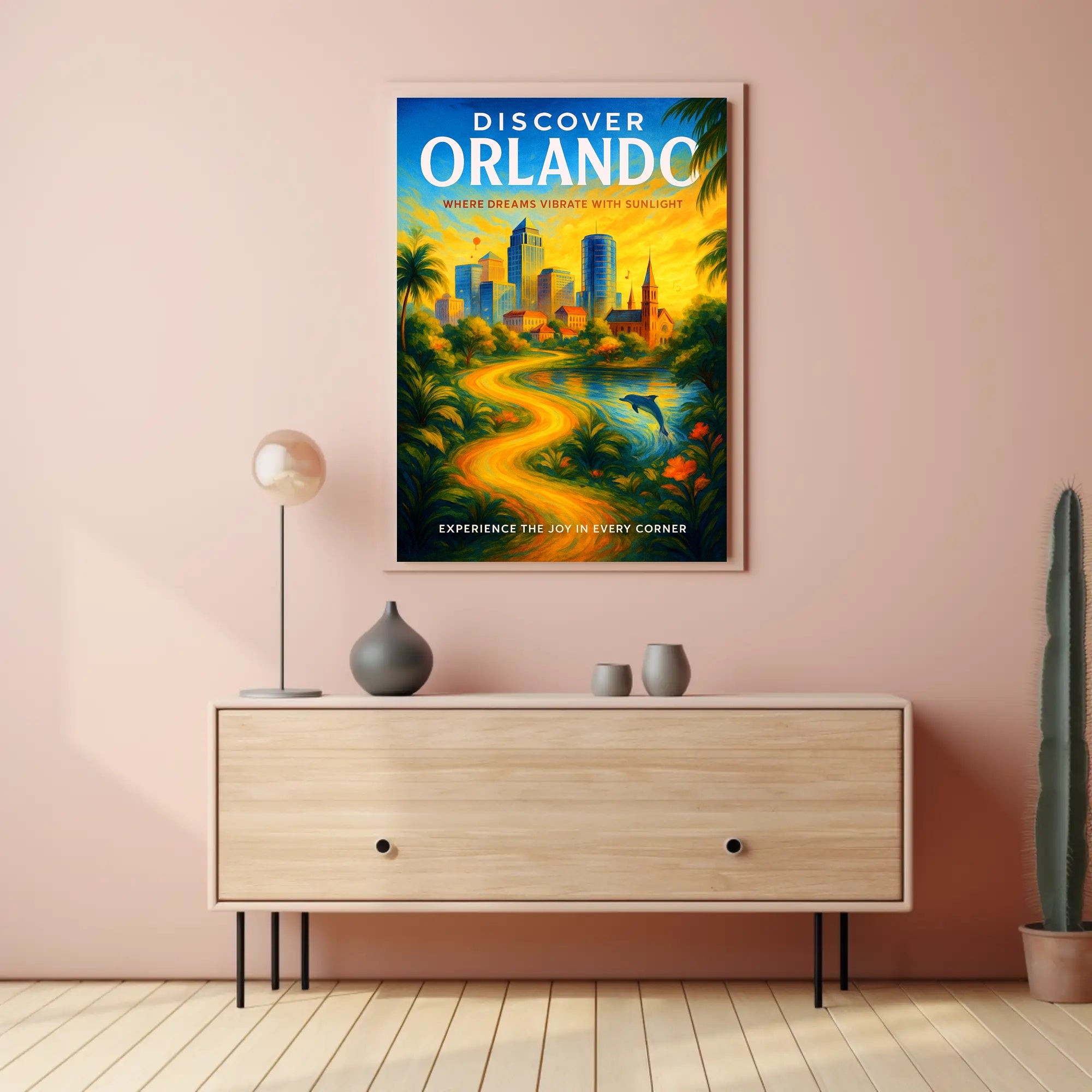 Discover Orlando Poster PosterGoat