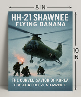 HH-21 Shawnee Flying Banana Poster PosterGoat