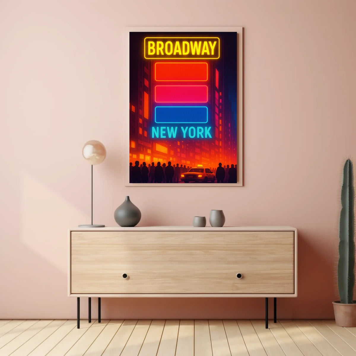 Broadway New York Urban Vibe Travel Poster
