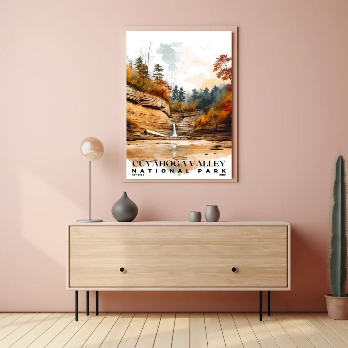 Cuyahoga Valley Watercolor Wall Art Poster