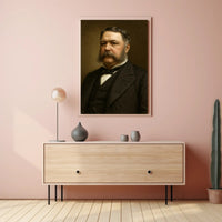 Distinguished Gentleman Portrait in Historical or Presidential Poster