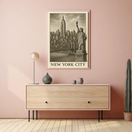Iconic Landmarks of New York City Poster