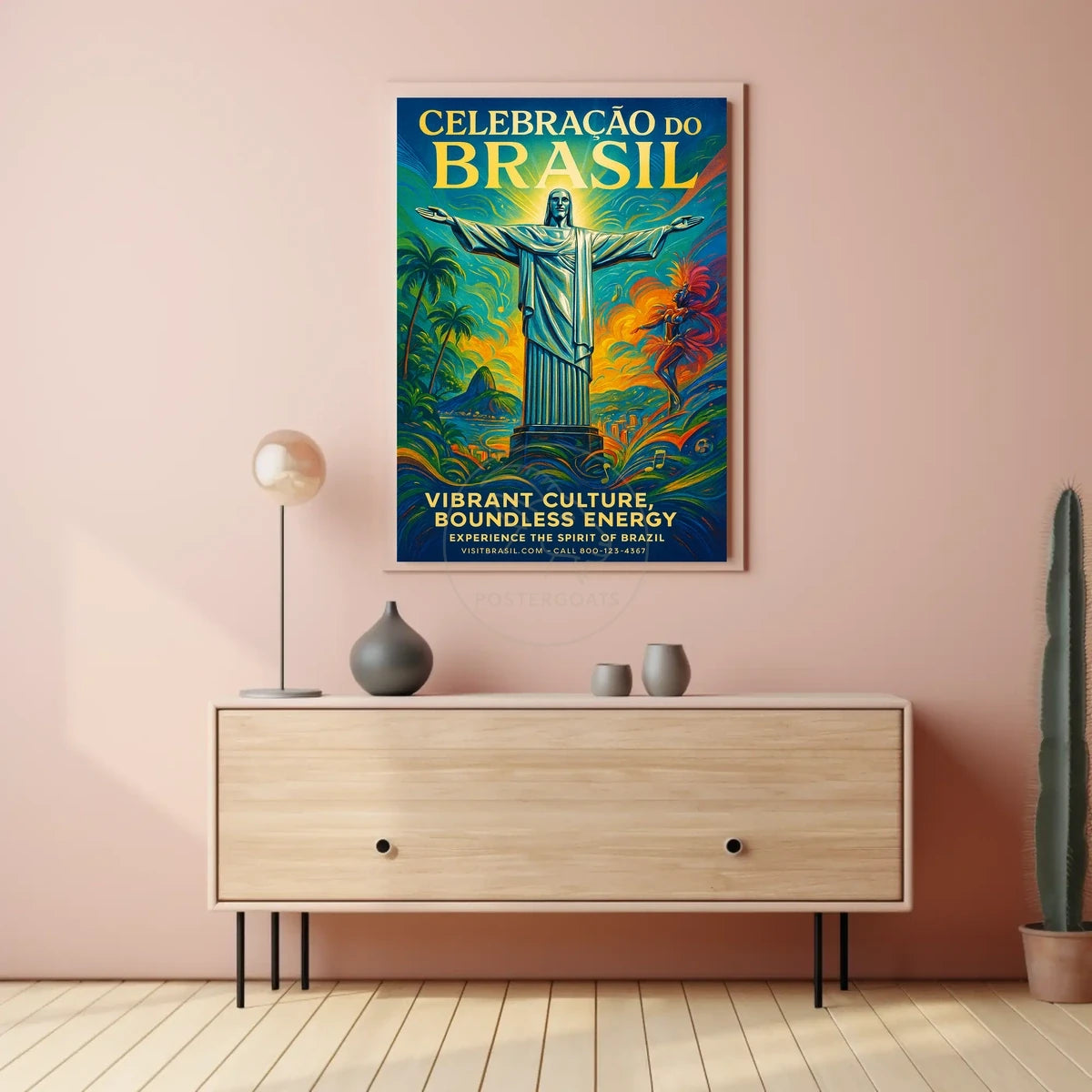 Celebration of Brazil vibrant cultural heritage poster