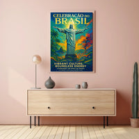 Celebration of Brazil vibrant cultural heritage poster