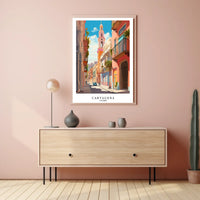 Cartagena Vibrant Streets of Colombia Poster