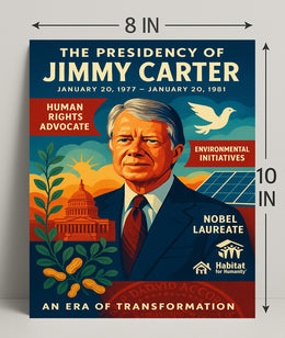 Jimmy Carter Era of Transformation Poster Wall Art PosterGoat