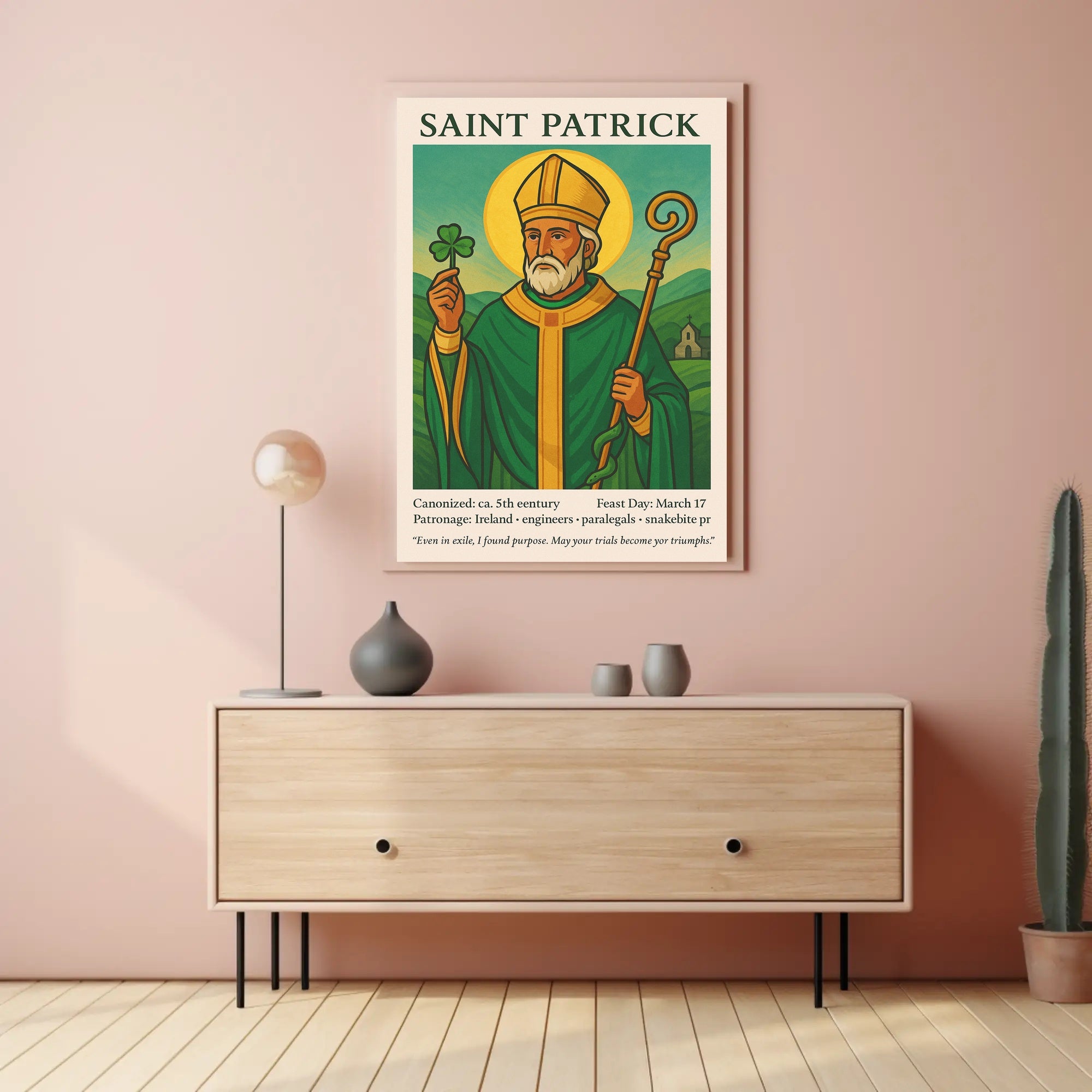 Saint Patrick Poster PosterGoat