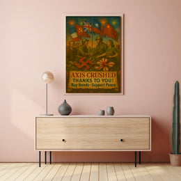 Axis Crushed Support Peace Poster