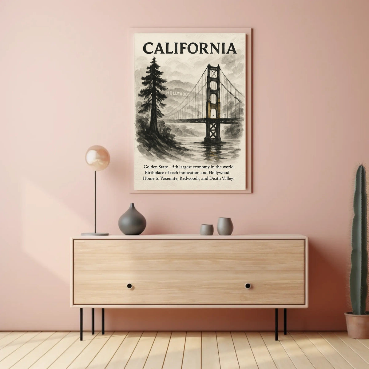California The Golden State Poster